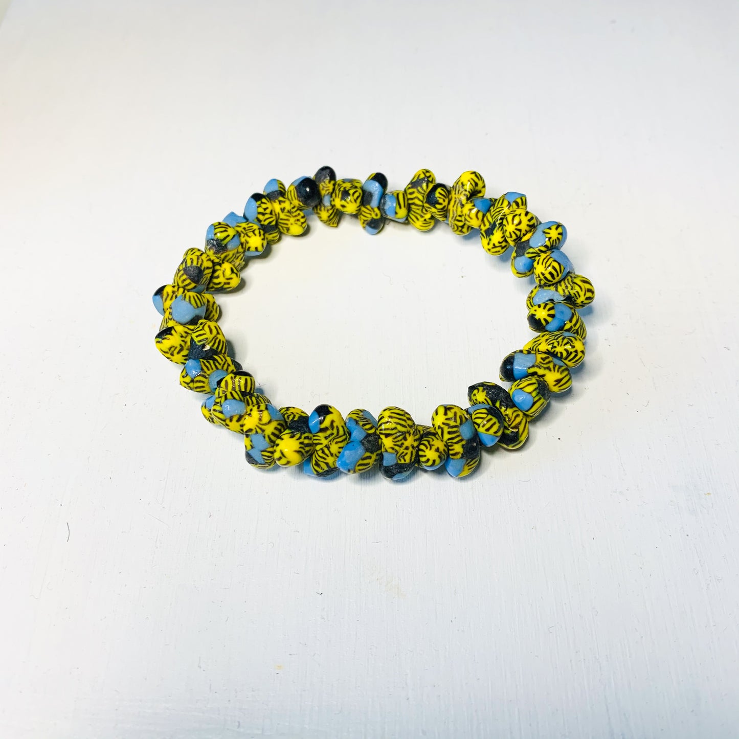 Cio Handmade Glass Bead Stretch Bracelet