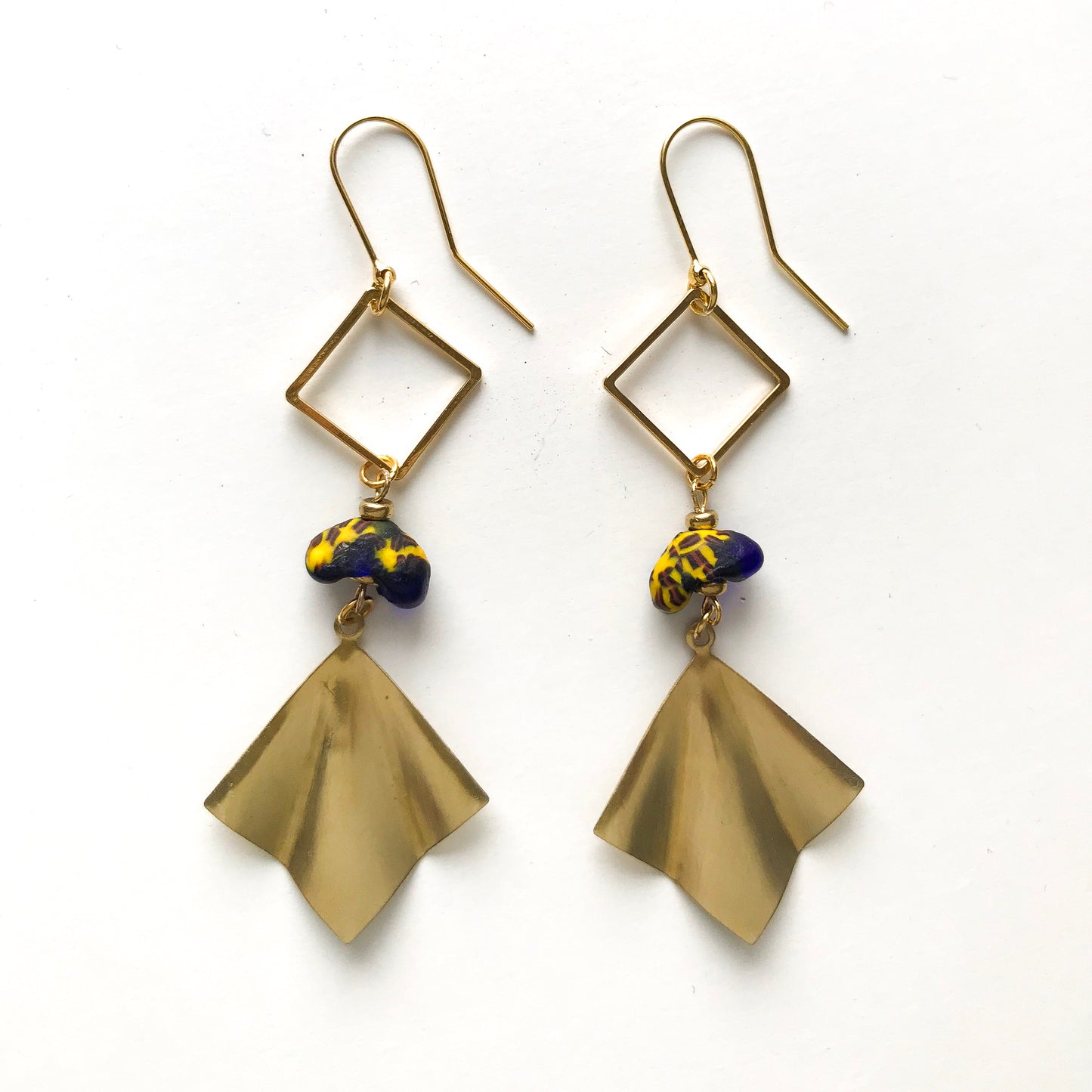 Boucles d'oreilles Vida en bleu