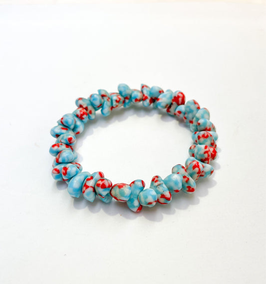 Fresi Handmade Glass Bead Stretch Bracelet