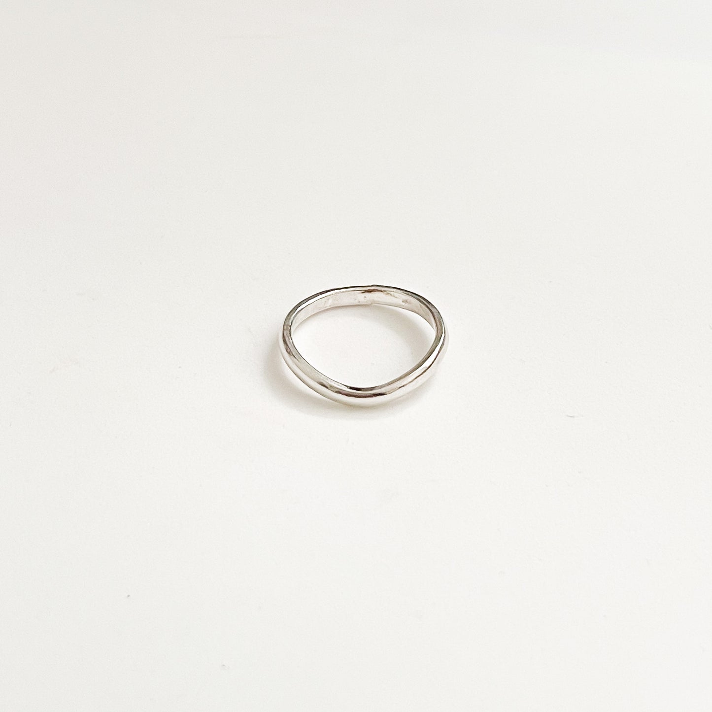 Curved Silver Ring