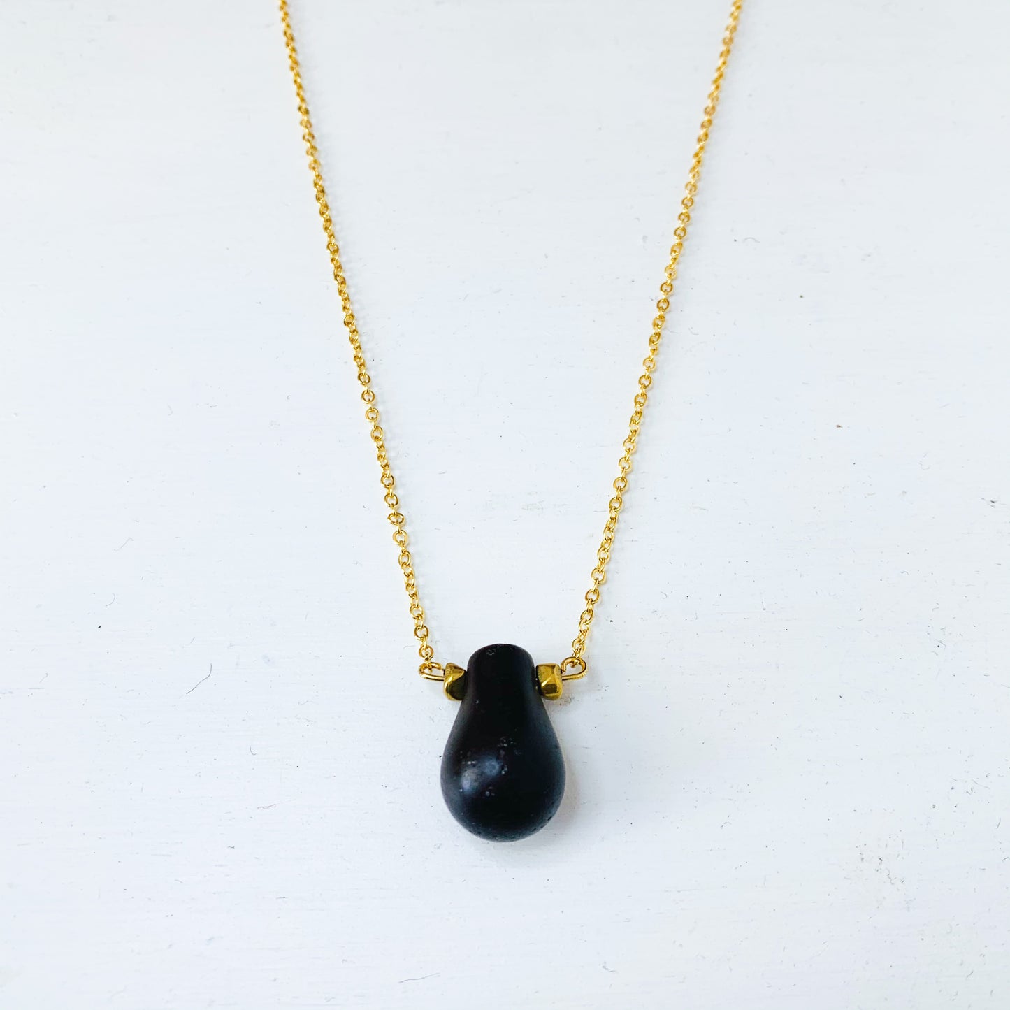 Mali Vintage Bridal Bead Necklace in Hickory