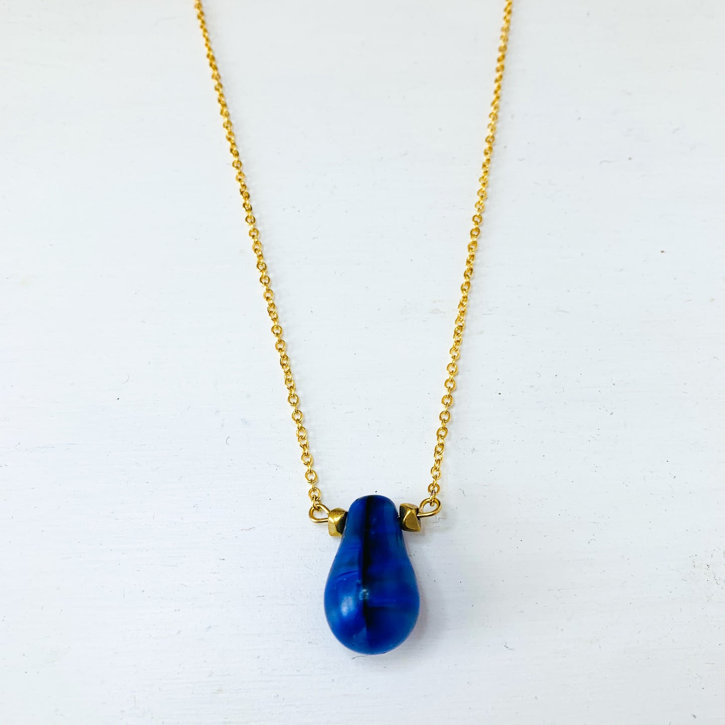 Mali Vintage Bridal Bead Necklace in Berry