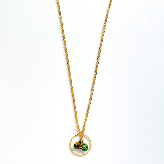 Satellite Necklace in Green