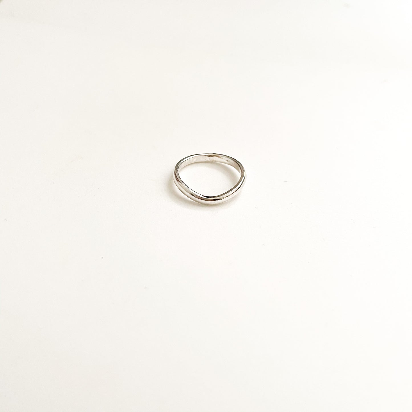 Curved Silver Ring