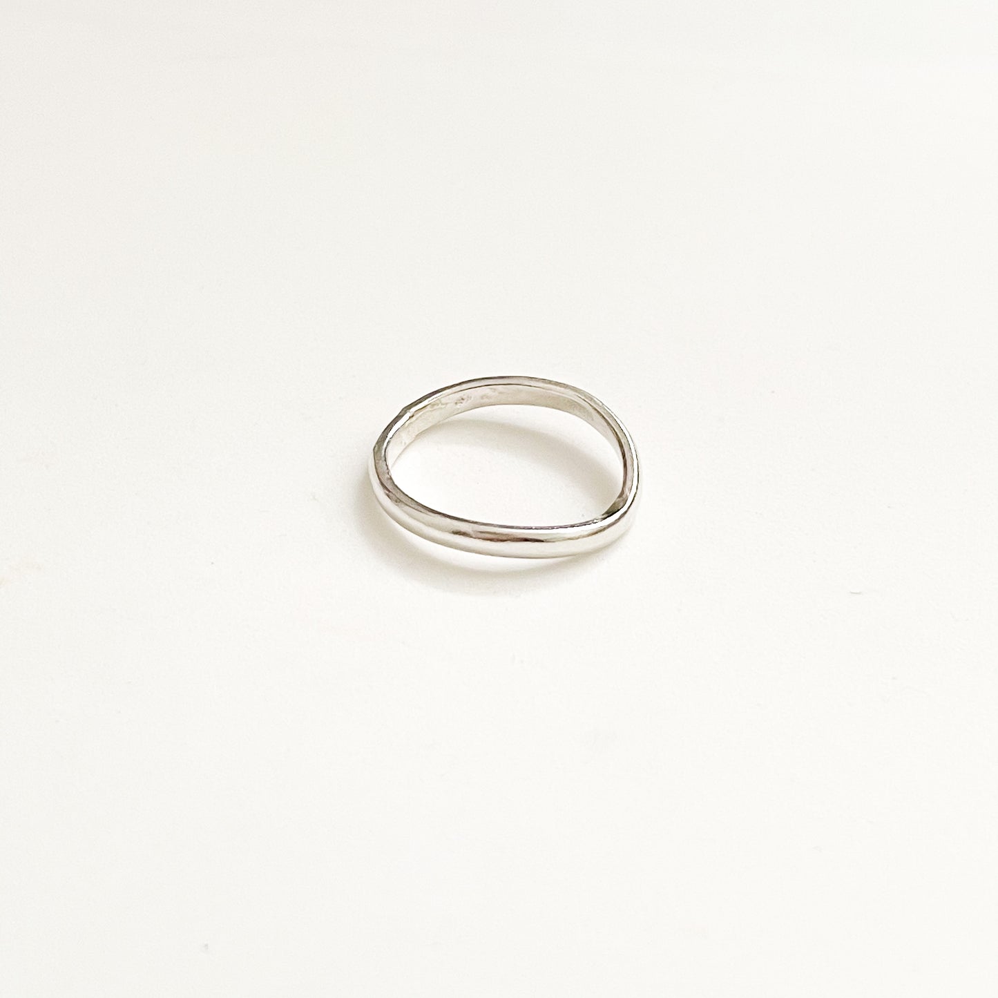Curved Silver Ring