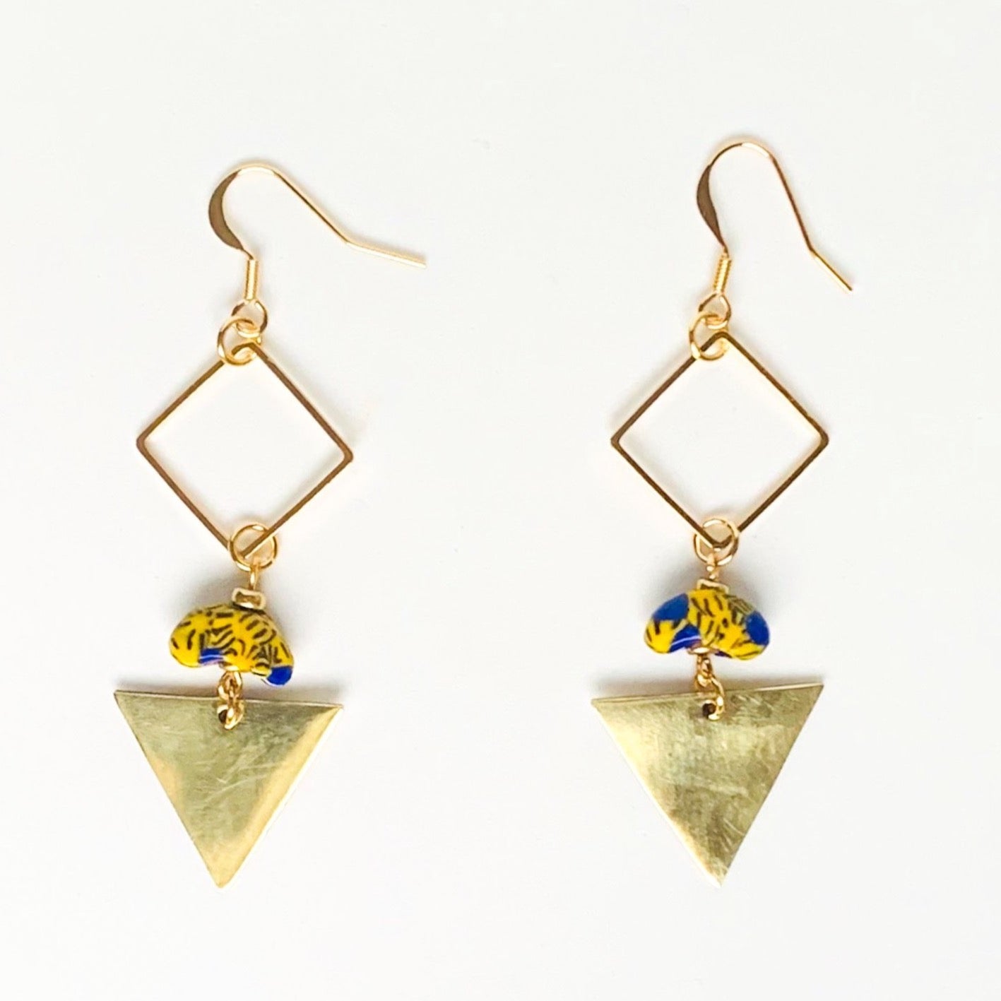 Boucles d'oreilles Malikah en bleu