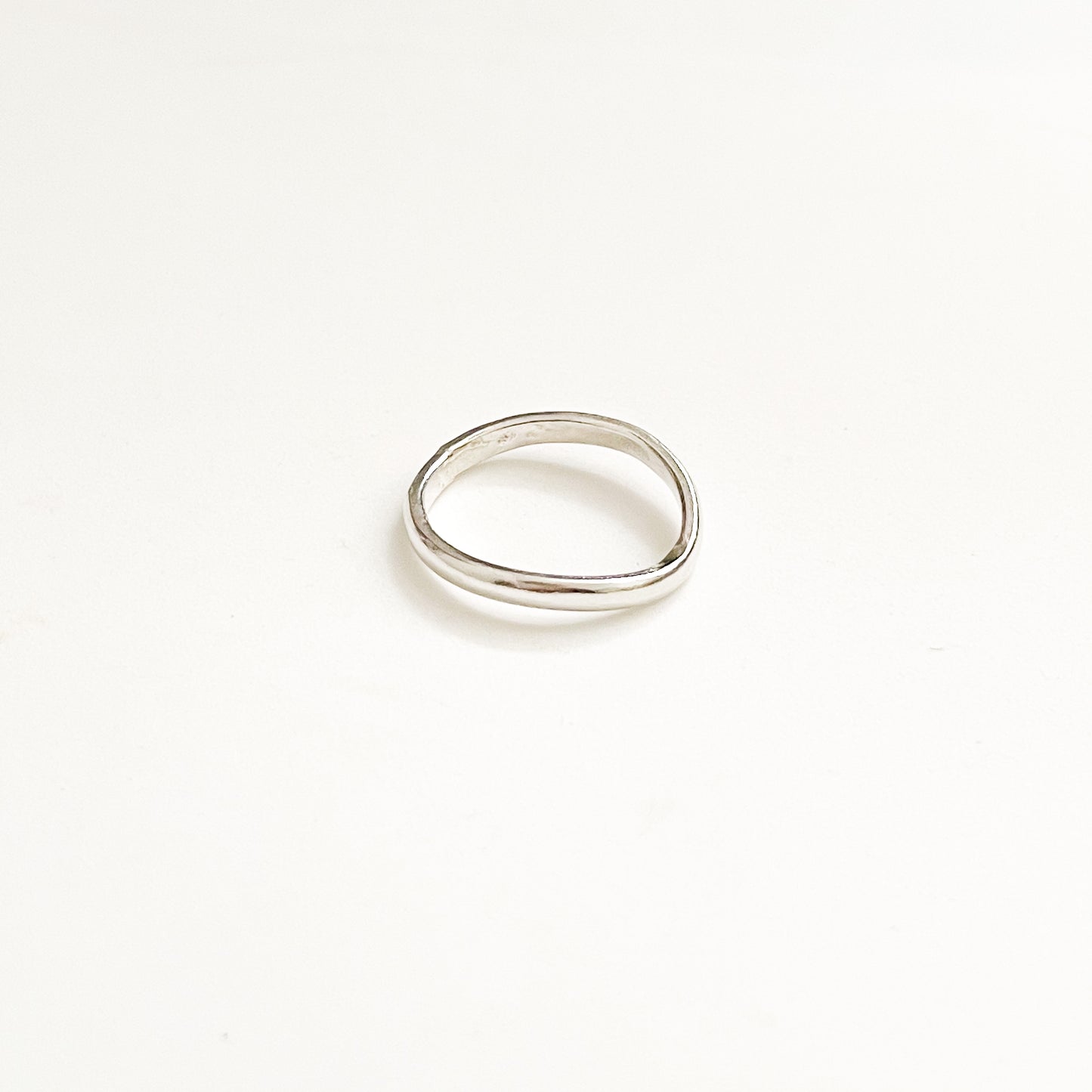 Curved Silver Ring