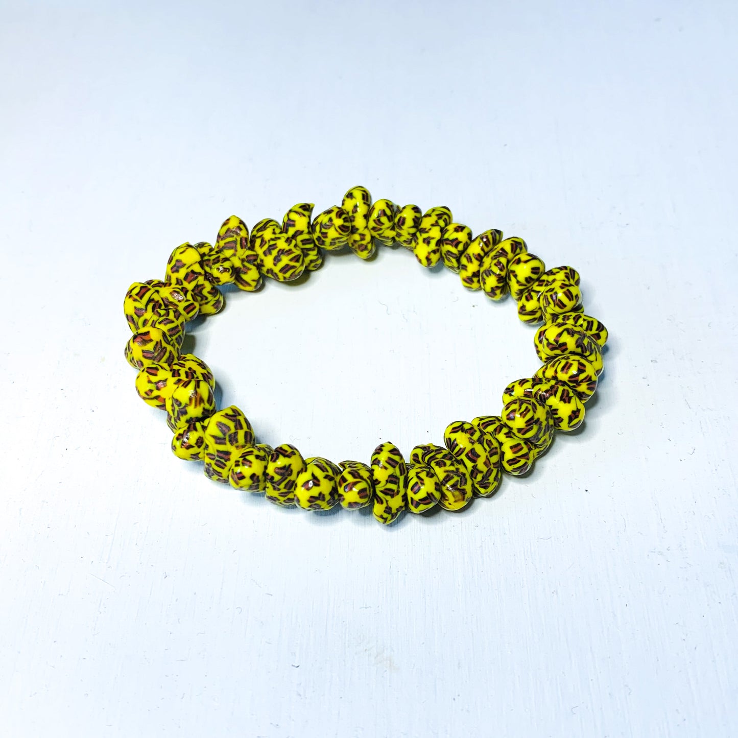 Osu Handmade Glass Bead Stretch Bracelet