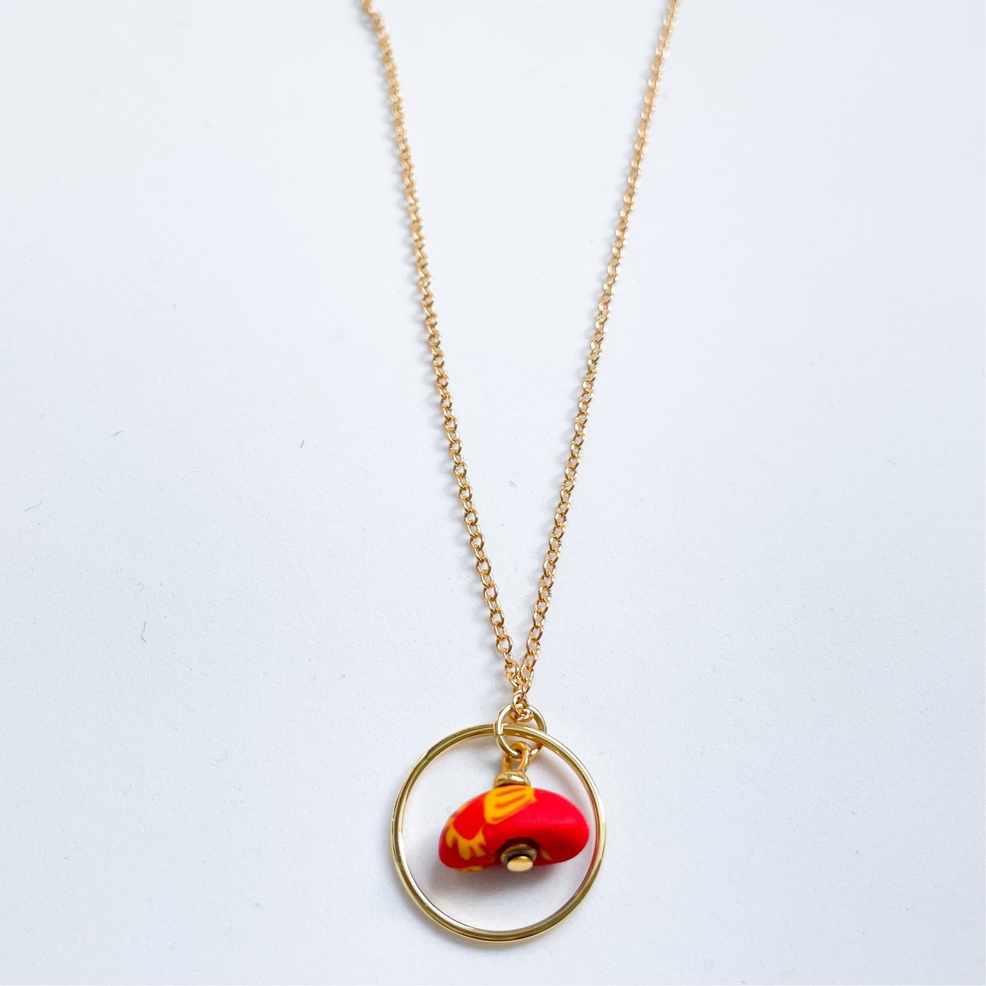 Satellite Necklace in Red