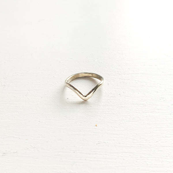 Sterling Silver Wishbone Ring